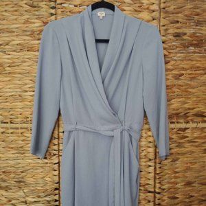 Wilfred Aritzia faux-wrap style dress in pale blue. Size 4 - like new!